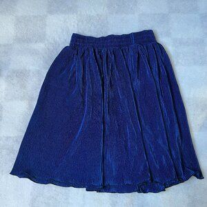 American Apparel Royal Blue Pleated Flowy Skirt – Size XS/S
